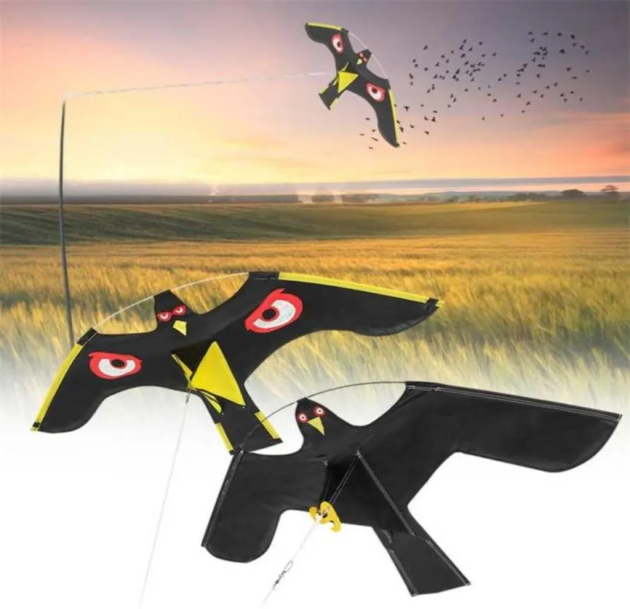 Emulation Flying Hawk Kite Bird Scarer Drive Repellent für Garten Vogelscheuchen Yard Repeller 2110251234641