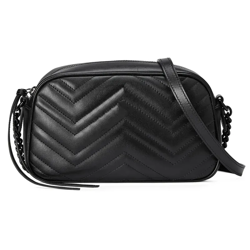 Zwart Cross Body Designer Bags Camera Bags Luxury lederen dames schoudertas Luxurys Handtas dames portemonnee portemonnee gouden handtassen crossbody dhgate tassen klein groot