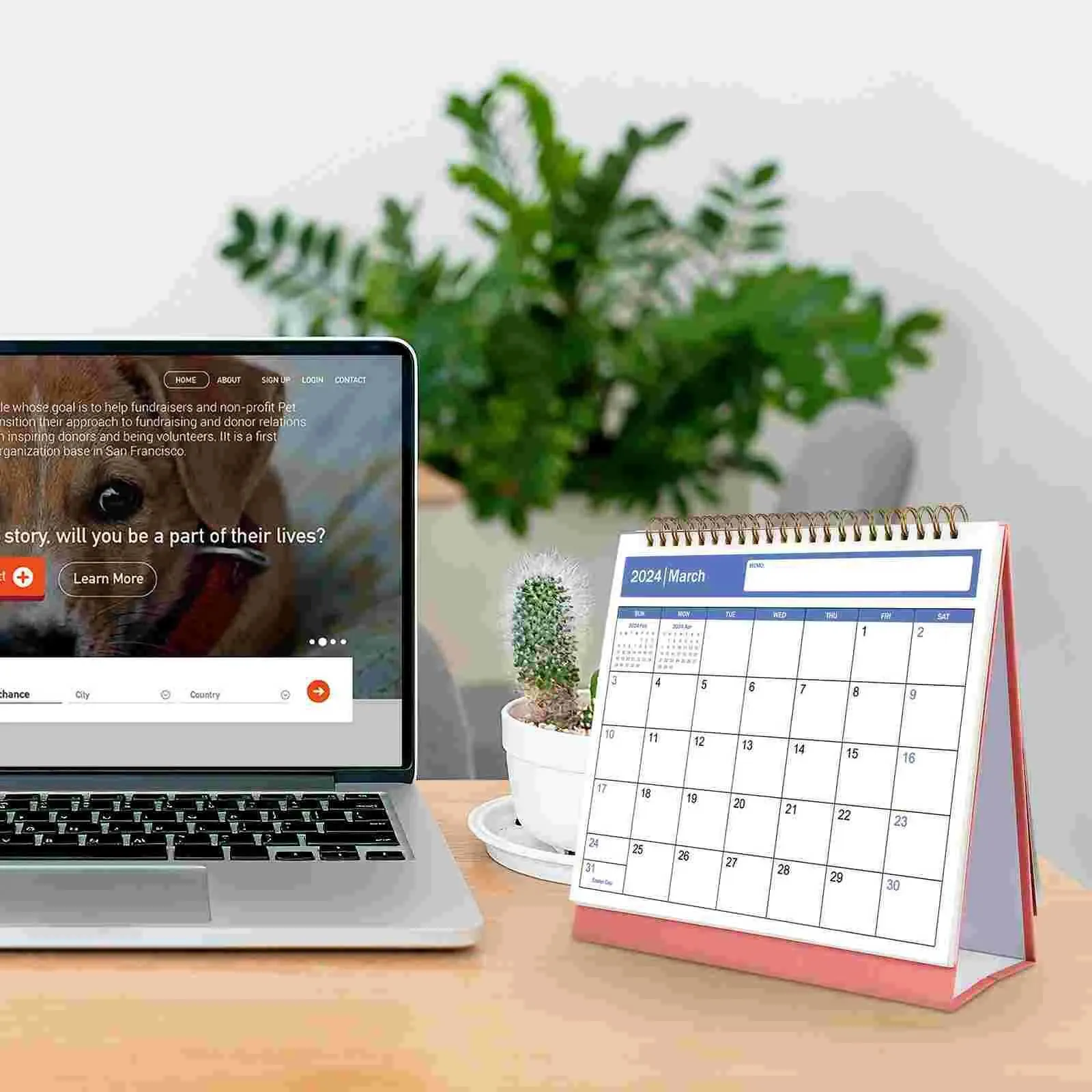 Wholesale Calendar 2024 Calendar Pink Monthly Planner Table Turn The