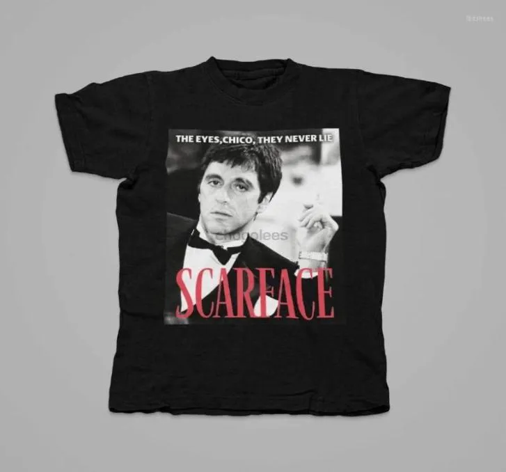 Men039s T-shirts Unisexe Crew Neck Scarface Tony Montana Citation vintage Tshirt Birthday Gift4654689