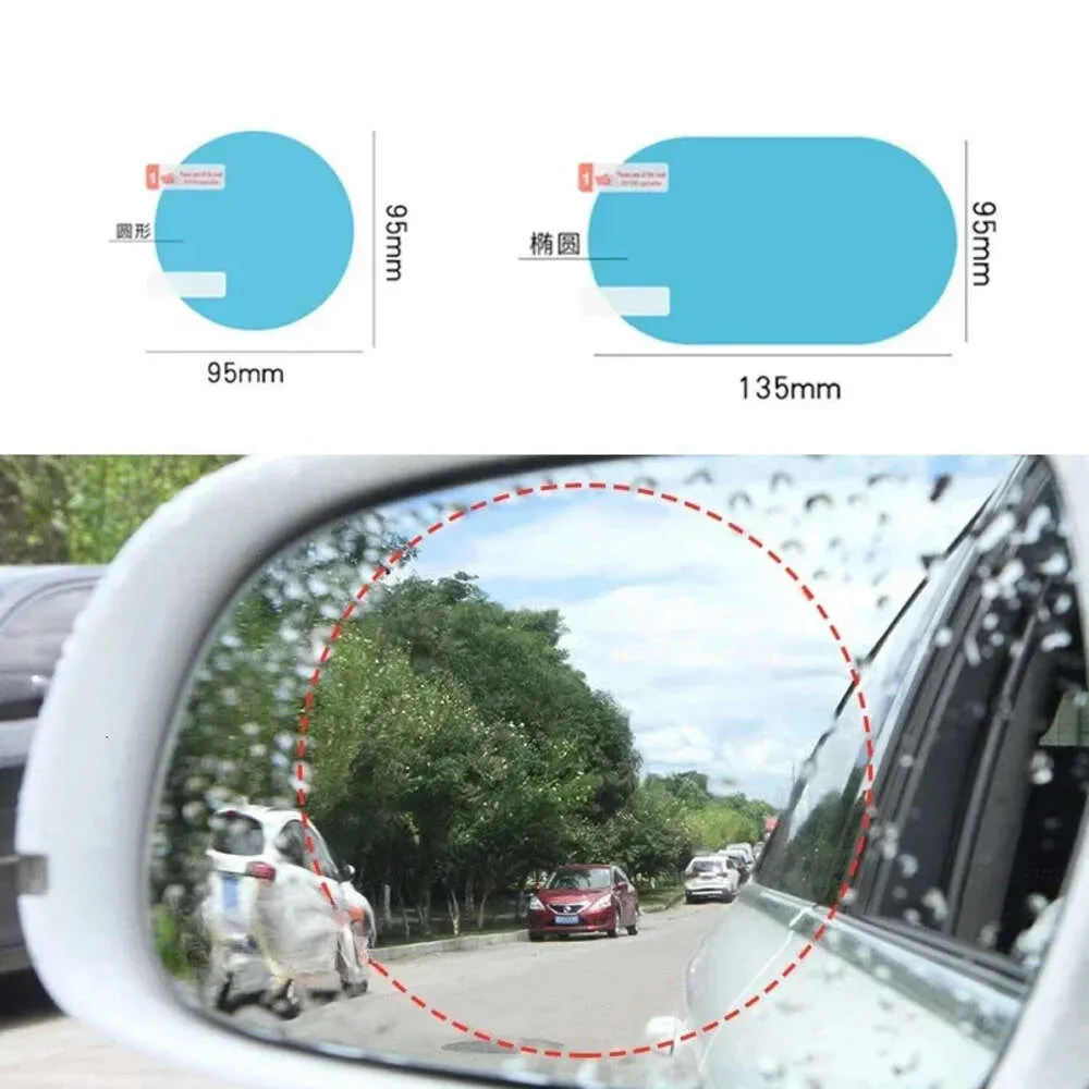 Universal Motosycle Anti-Reflektif Araba dikizli Ayna Çıkartması Yağmura Ev geçirmez Su Geçirmez Bezi Karşıtı Film