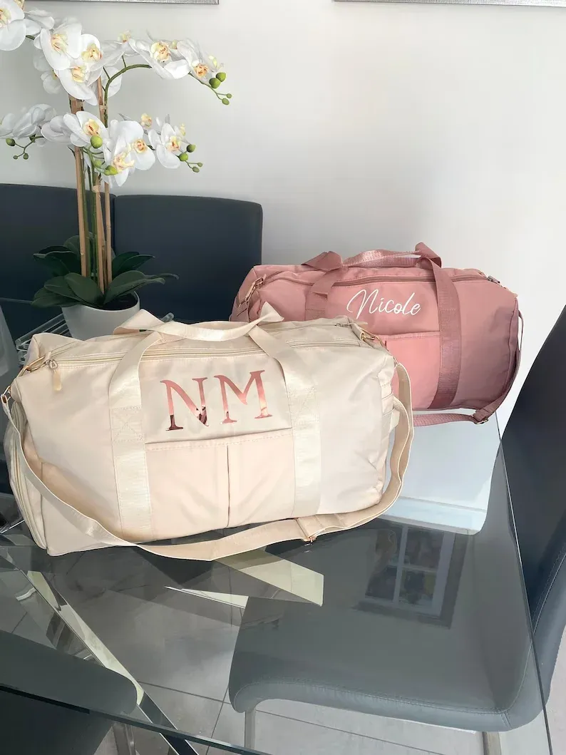 Sagns personalizzati borse holdall trasporto borse durante la notte da viaggio in borsa ospedaliera palestra sport duffel borside name personalizzato regali di compleanno matrimonio