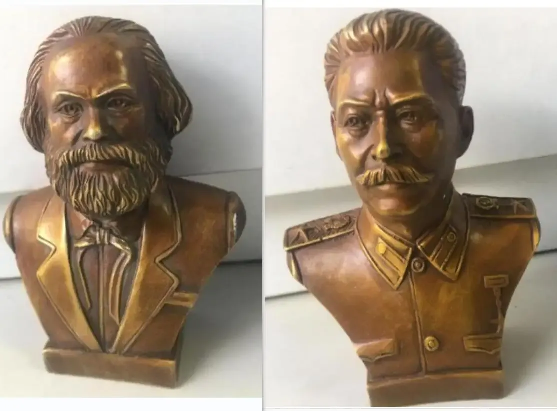 Esculturas 17 estátua de bronze do grande homem do mundo Karl Marx, Stalin