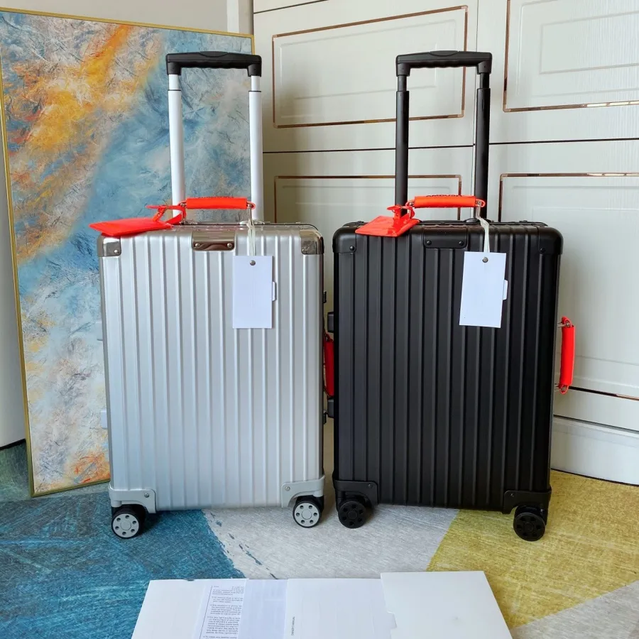 Designer -Gepäckbord Rolling Lage Koffer hochwertiger Spinner Reisen universeller Herren und Frauen Trolley Hülle Luxusgepäck Rack