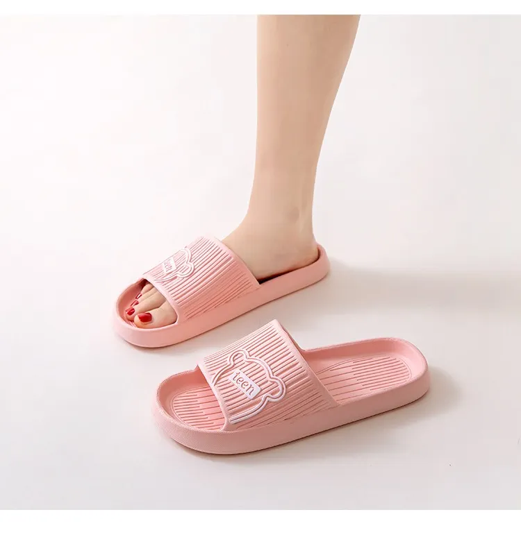 Cute Crocodile Flat Bottom Pink Slippers For Women Perfect For Home And Bathroom Available In ...