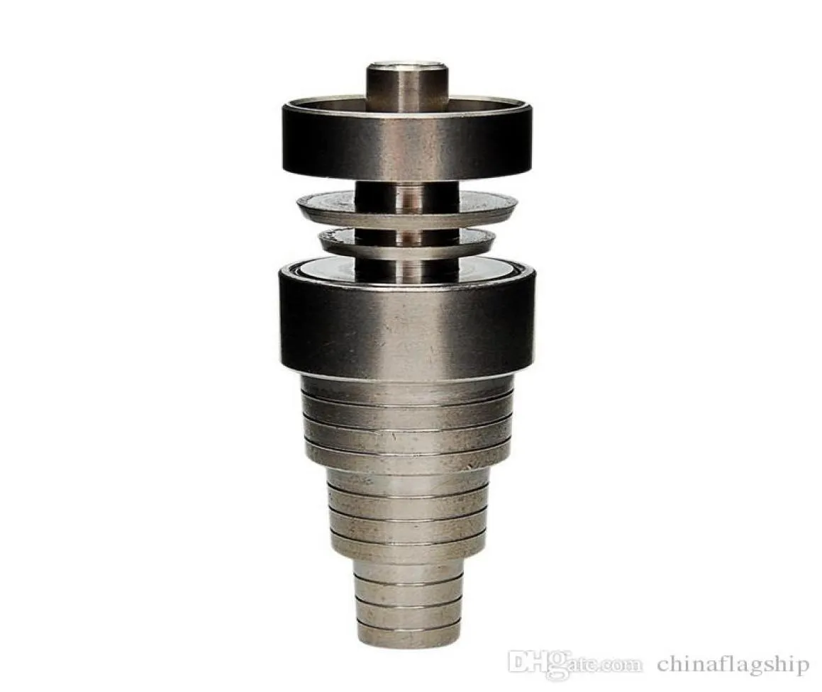 Top quality 6 in 1 Adjustable domeless GR2 dab nail Titanium nails Male Female for s glass bong in stock8543076