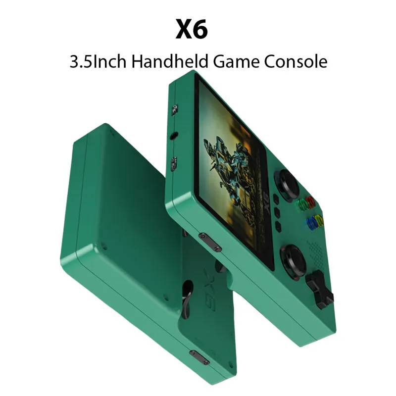 X6 3.5inch IPS ekran el oyun oyuncusu çift joystick 11 simülatör GBA Video Oyun Konsolu Çocuk Hediyeleri DHL