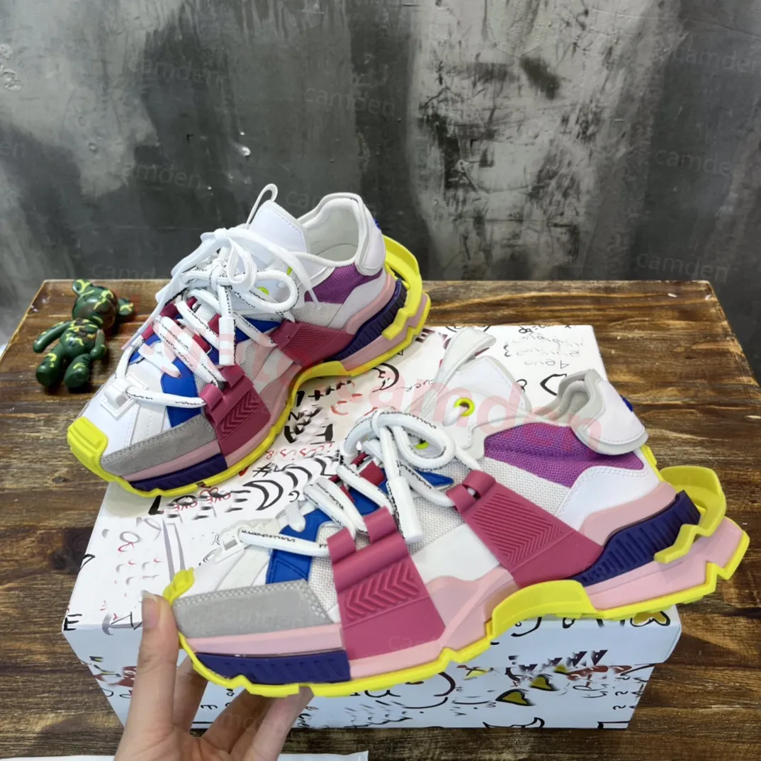 Sneakers spatiaux Designer ensemble chaussures d explosion modeles chaussures decontractees couture sneaker 3m en cuir reflechissant taille 35 46