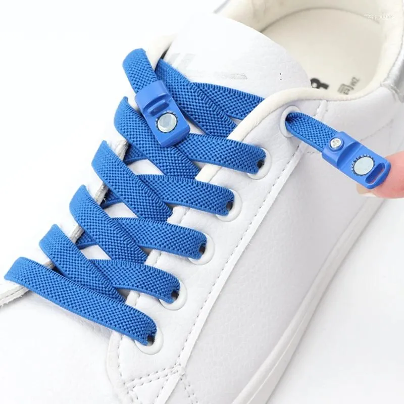 Pièces de chaussures 1 paire lacets magnétiques sans liens lacets élastiques pour baskets enfants adultes chaussures paresseuses rapides en dentelle