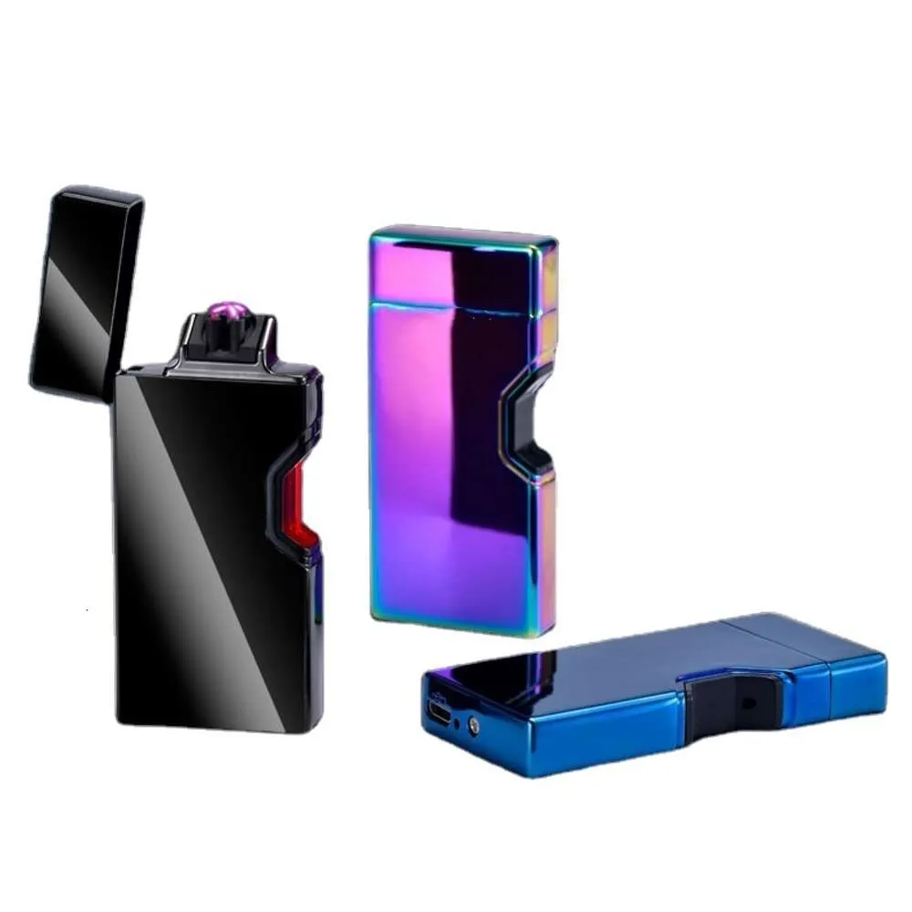 Capteur laser de haute qualité et tournoi d'allumage sensible tactile USB Plasma Creative Lighter Electric Windprooter Lighters