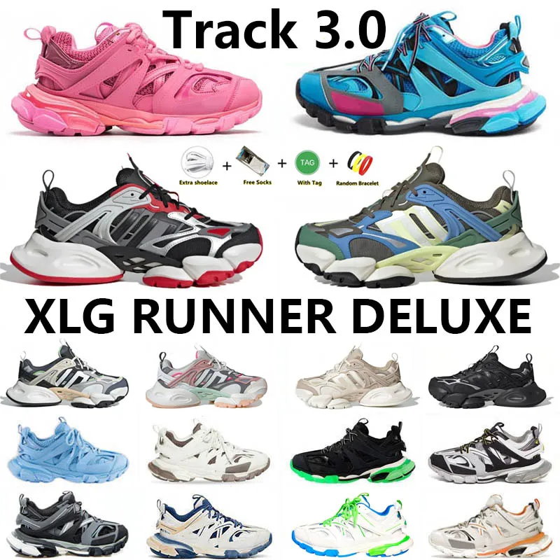 2024 XLG RUNNER DELUXE Track 3.0 Paris Designer Casual Shoes Triple S Leather Runner Men Women trainers Sports Sneakers platform shoe Jogging Walking 36-45