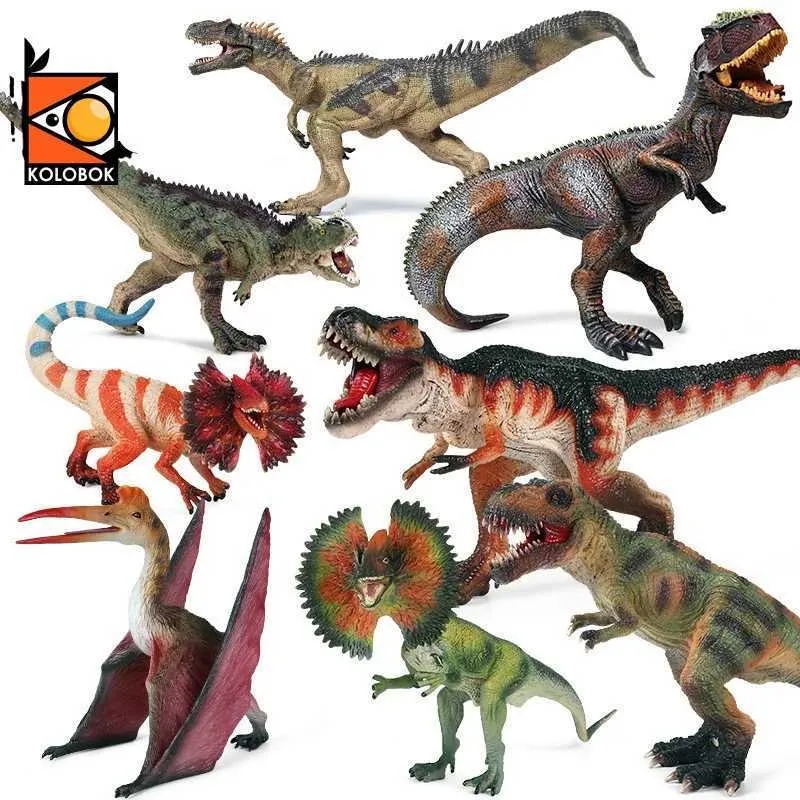 Другие игрушки Kolobok Jurassic Brinquedo T-Rex Bipedal Pterosaur Dinosaur Модель Действие персонаж Коллекция животных детей Toysl240502