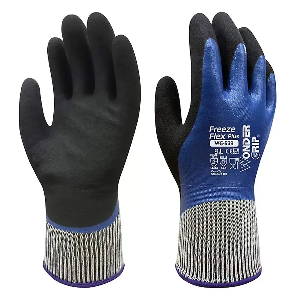 Gants wg538 gant de stockage à froid entièrement résistance à l'huile Contact alimentaire Contact de sécurité GLANT CHAUDE PREUVE DE L'EAU COMPREND