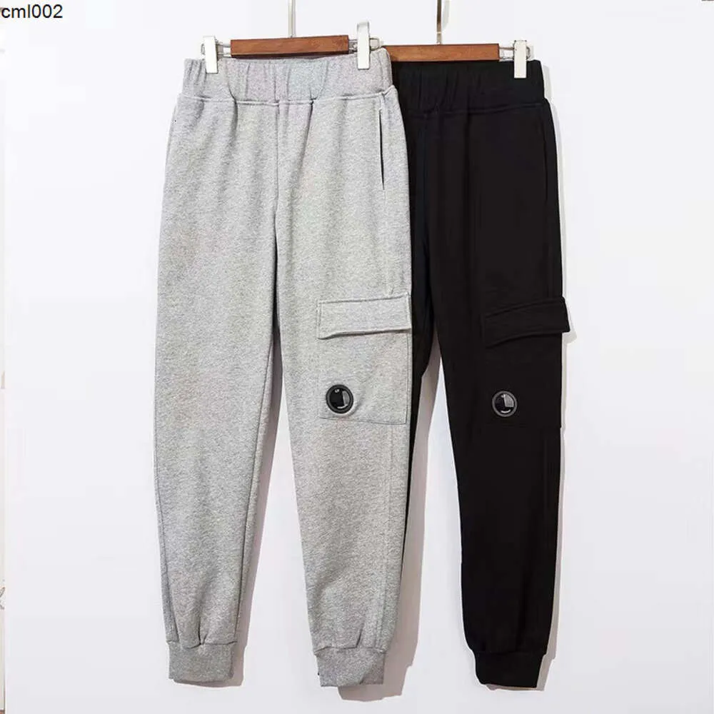 High Street Tide Brand Mens Pants Tech Fleece Pocket Lens Terry Fabric Sweatpants Men and Women Couple Basic Pencil