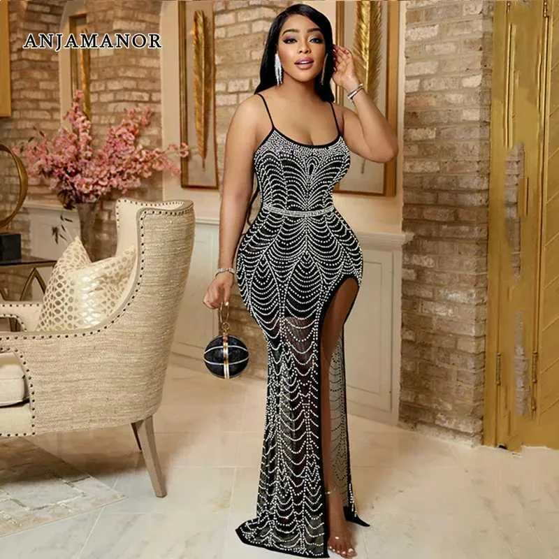 Casual Maxi Dress Mesh Spaghetti Strap Pullover Floor-Length Empire Waist  Black from Dhgate Basic & Casual Dresses - price 16.11