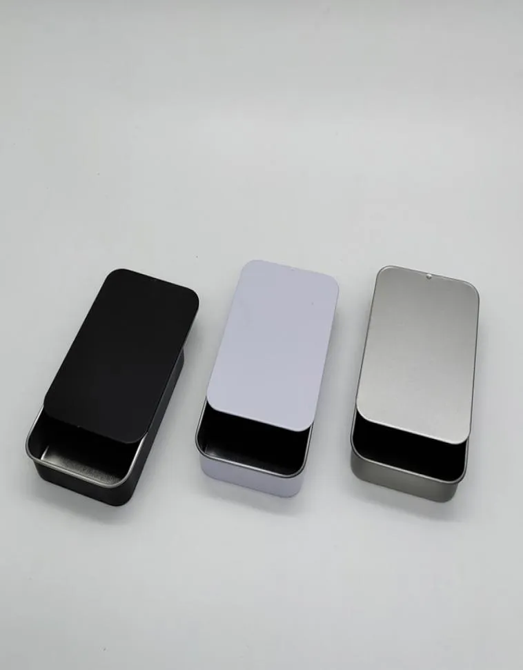 Taille 90x60x21mm Small Sliding Rangement Box MINI MINI METAL CASE CADEAU BALM LIP Box1261184