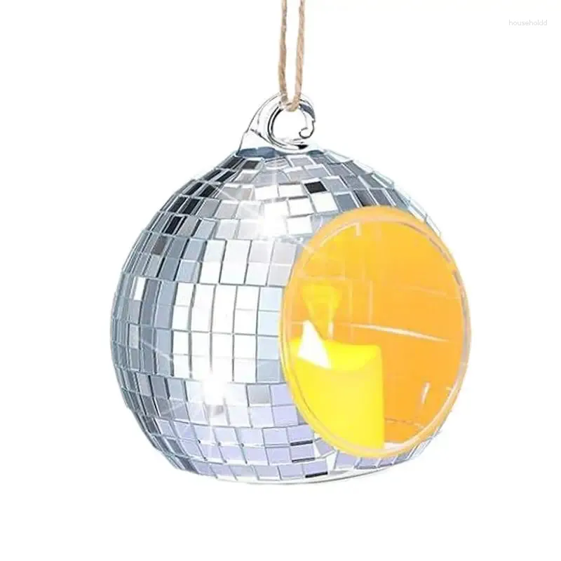Titulares de vela Disco Portador de vidro Bola decorativa Decoração Votiva Tealight Sandra