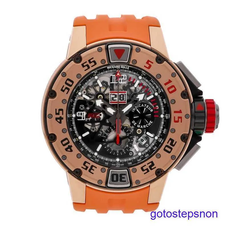 RM Racing Wrist Watch RM032 Flyback Timing Diving Car Gold Men's Watch RG