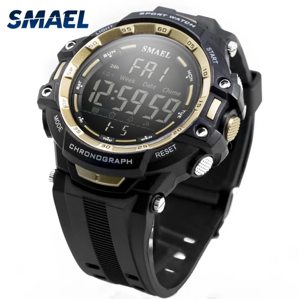 Homens relógios digitais led lumin smael relógio s choque slock Montre mens relógios militares top Brand Luxury 1350 Digital Wristwatches Sports 153r