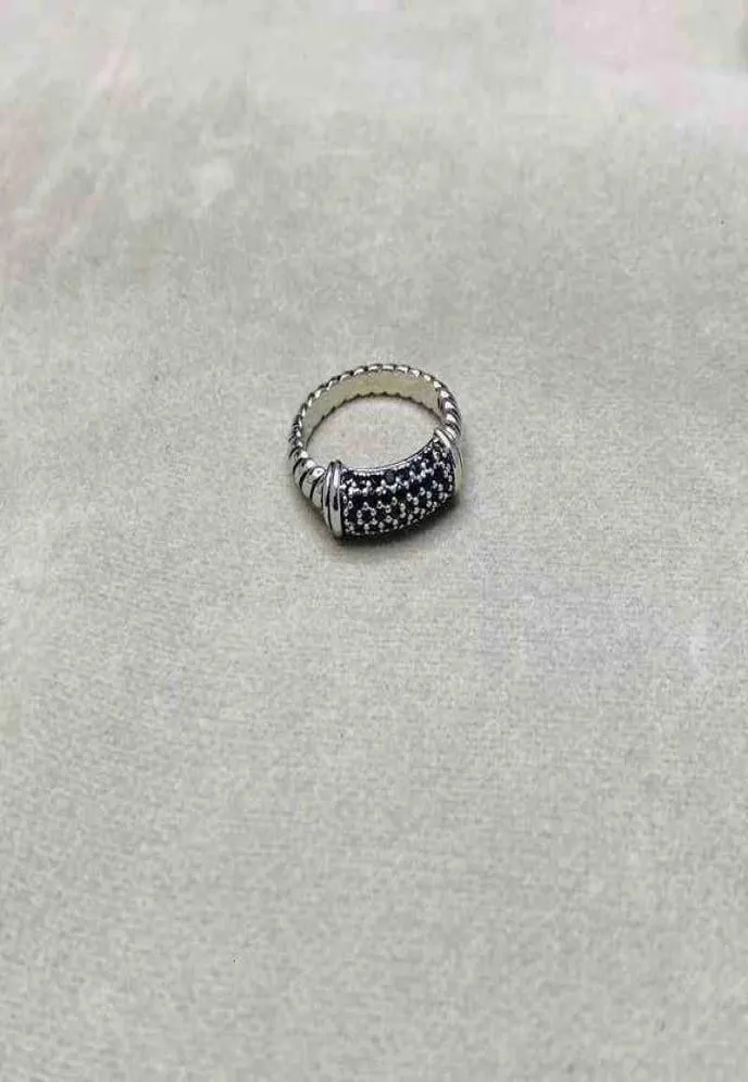 Fashion Jewelry Platinum Band Ring Rings Designer Diamond High Quality Mens Black White Diamond Plated Womens4481163