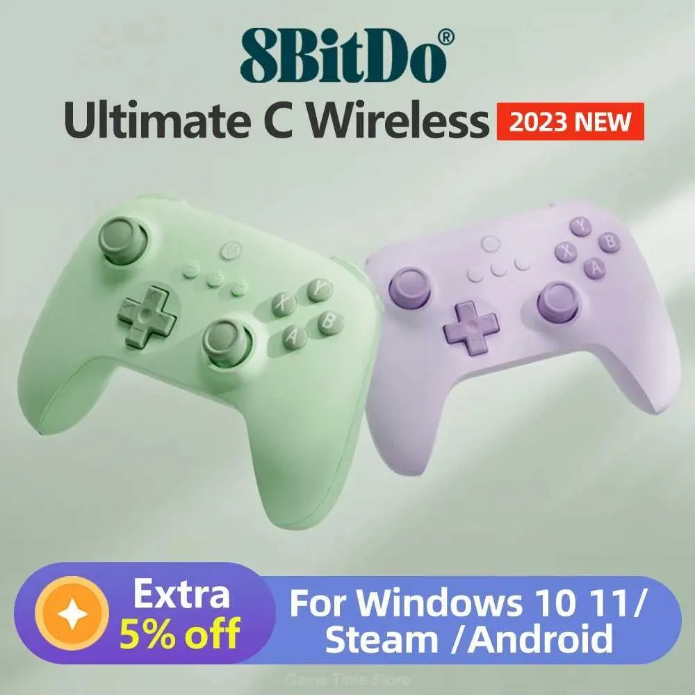S 8bitdo Ultimate C Controller Gamepad Wireless 2.4G Connectivity Ultimate Series Vereenvoudigde versie voor pc Windows 10 11 Steam PC J240507