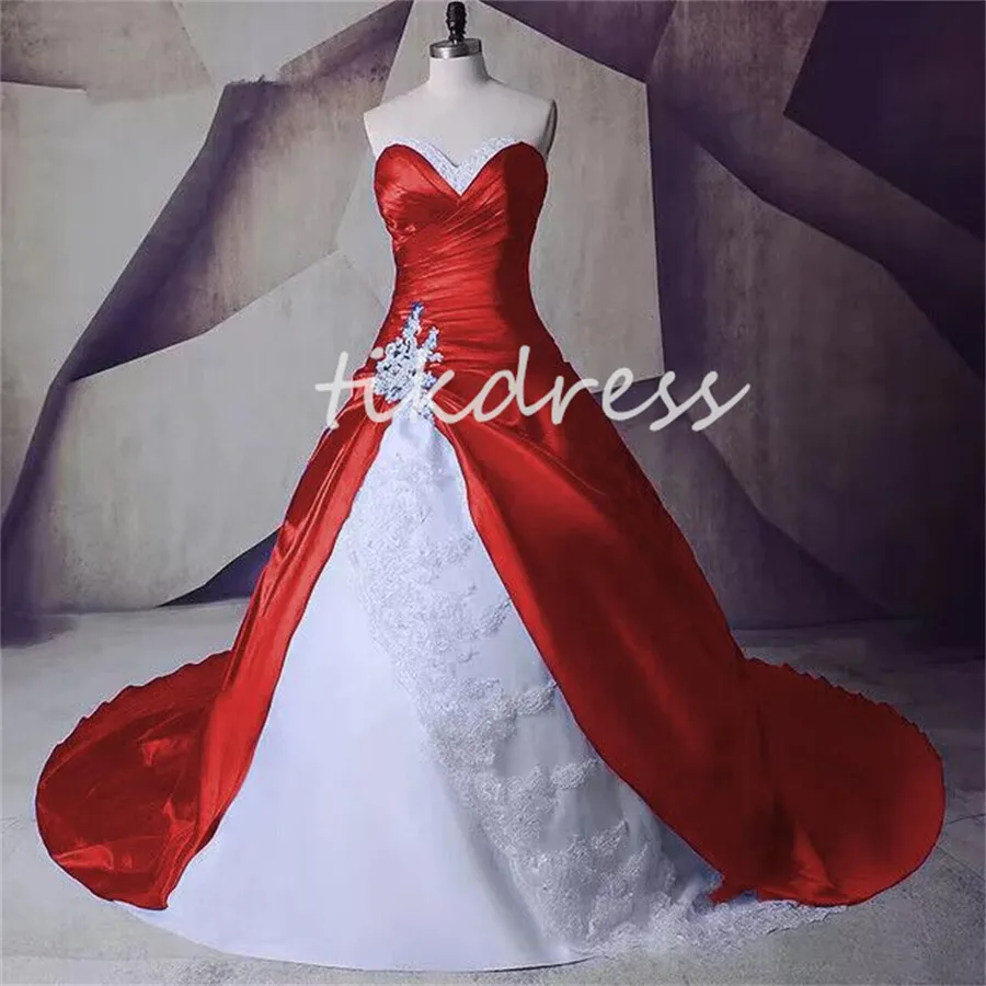 Purple and red wedding dress cheap