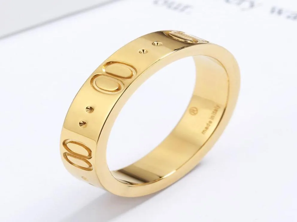 Дизайнеры двойных букв звонят для женщин -модельеры для пары кольцо серебряного золота розового золота роскоши югористые высококачественные Lover2902413