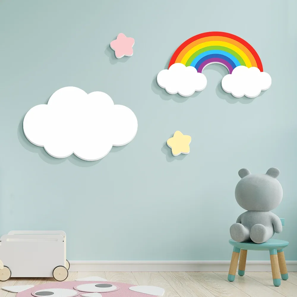 Adesivi decorazioni a parete addensato adesivi 3d per bambini camera da letto da parati da letto per bambini patching fori che nascondeva la bruttezza casa decorazione in pvc