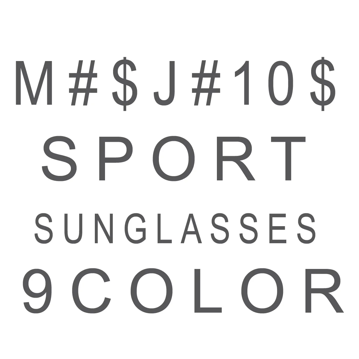 Summer Man and Woman Sports Sun Glasses Men conduciendo a la moda Mujeres a prueba de viento Sport Dazzling;Coloridos Gafas Goggles Gasses 9Color