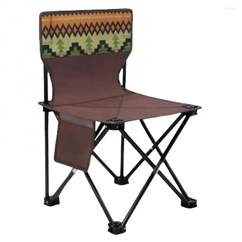 Лагерная мебель легкий вес удобного портативного складного кресла на открытом воздухе для похода на рыбалку с боковым карманом