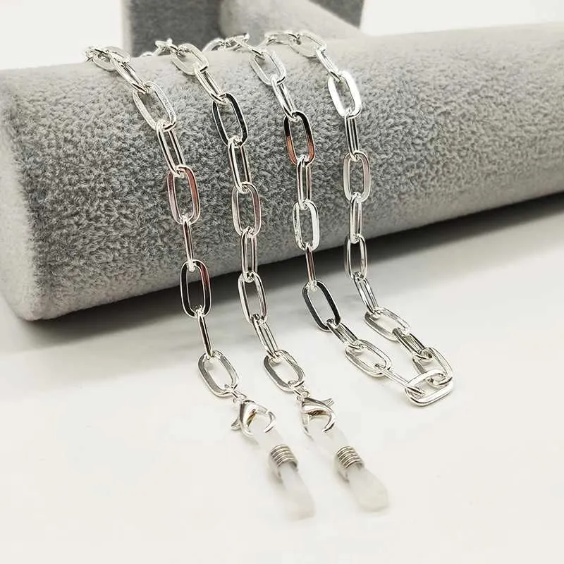 Glasögon kedjor glasögon kedja metall solglasögon hållare rem mode glasögon behållare glas kedja kord lanyard för kvinnor och flickor halsband