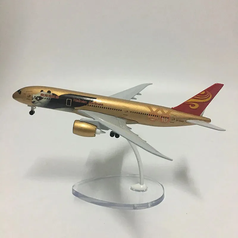 Jason Tututu Aircraft Model 16cm Hainan Airlines Boeing B787 Aircraft Model Aircraft Model 1 400 Die Cast Metal Aircraft Toy 240428