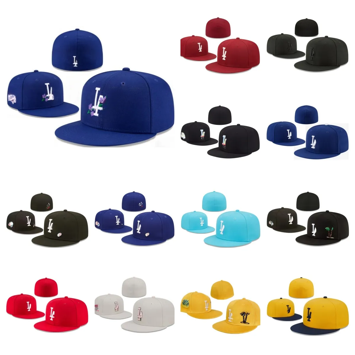 2024 Nya monterade hattar Snapbacks Ball Designer Hat Justerbar Fotboll Flat Caps All Team Logo Outdoor Sports Letter Brodery Sun Stängda Beanies Flex Bucket Cap 7-8