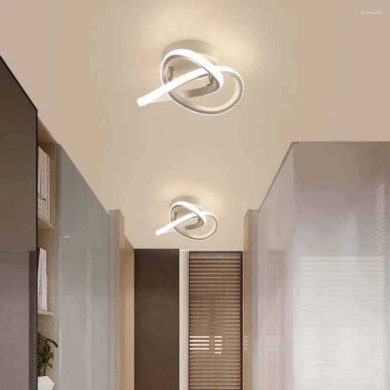 Luci a soffitto design a spirale LEGGIO MODERNO LEGGIO 22W Apparecchi di illuminazione 3000K-6000K per corridoio cucina da letto da letto soggiorno