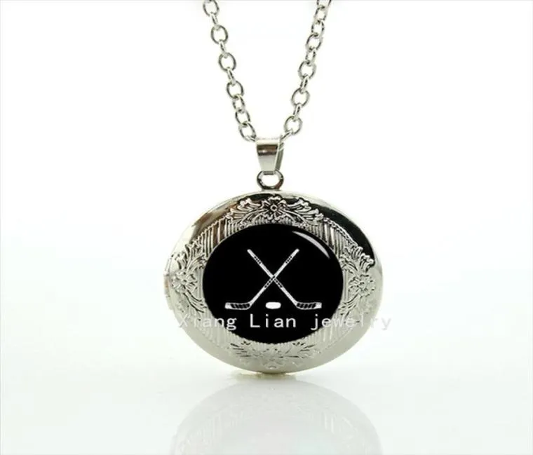 Timelimited Collares Maxi Necklace Collier Locket Hockeyice Hockey Pendant Sports Fans Wedding Jewelry T424 Necklaces9939274