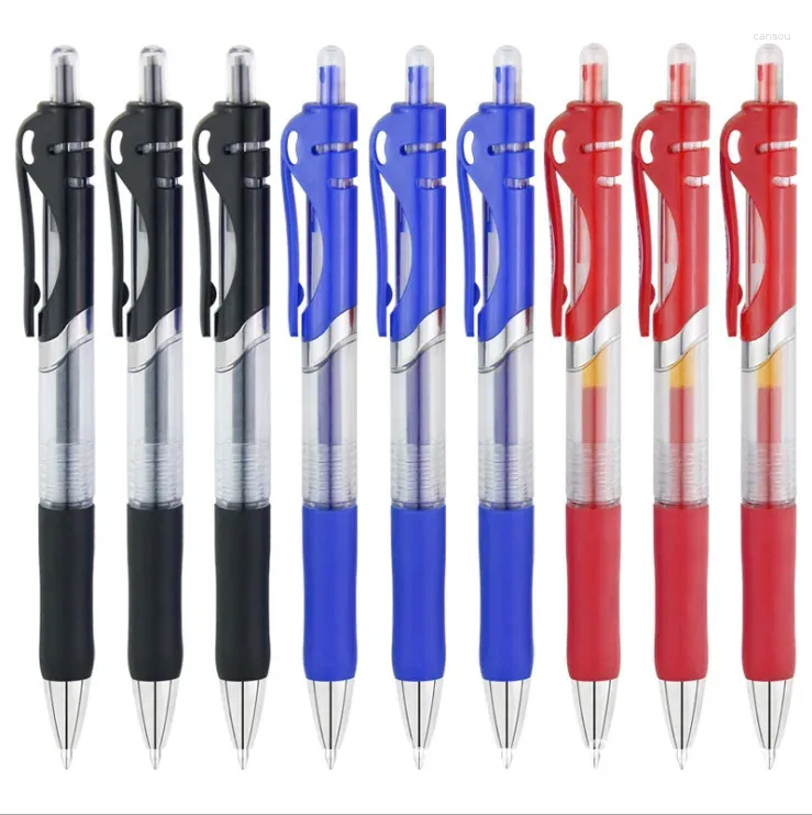6/13PCS Intrekbare gelpennen Set zwart/rood/blauw inkt balpoint voor het schrijven van vulling kantooraccessoires schoolbenodigdheden briefpapier
