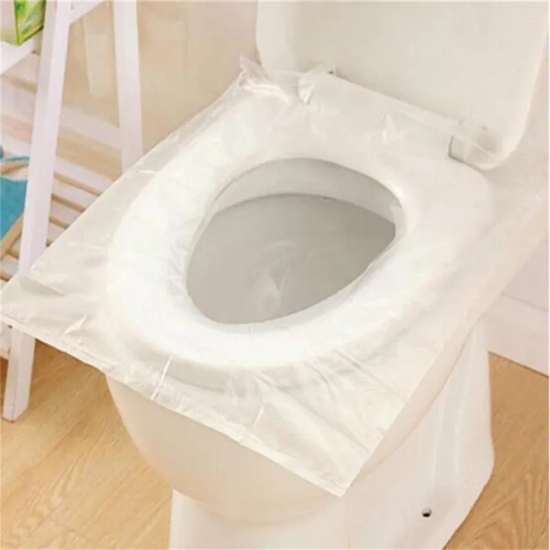 Toilet Seat Covers Cover Disposable Plastic Portable Travel Supplies Bathroom Paper Pad Sanitation Insulate Dirt Small