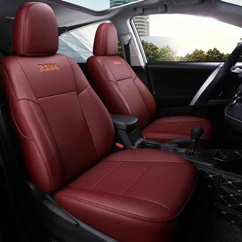 Couvre le couvercle de siège d'auto ajusté pour Toyota RAV4 13 14 15 1617 18 Prime avec coussin en faux cuir imperméable