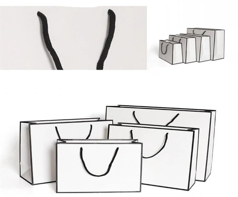 DHL statek Kraft Paper zagęszcza torby Biała karta torba Reklama Moda magazynowa torebka zakupowa impreza Zamieszkana odzież 9021407