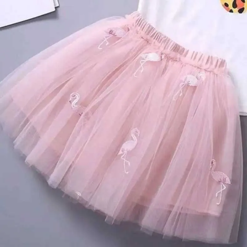 7e53 abito tutu 3-12t ragazze estive mesh gonna tutu carinefullo da ballo da ballo da ballo di tulle per bambini bambini principessa gigrette corta rosa bianco rosa D240507