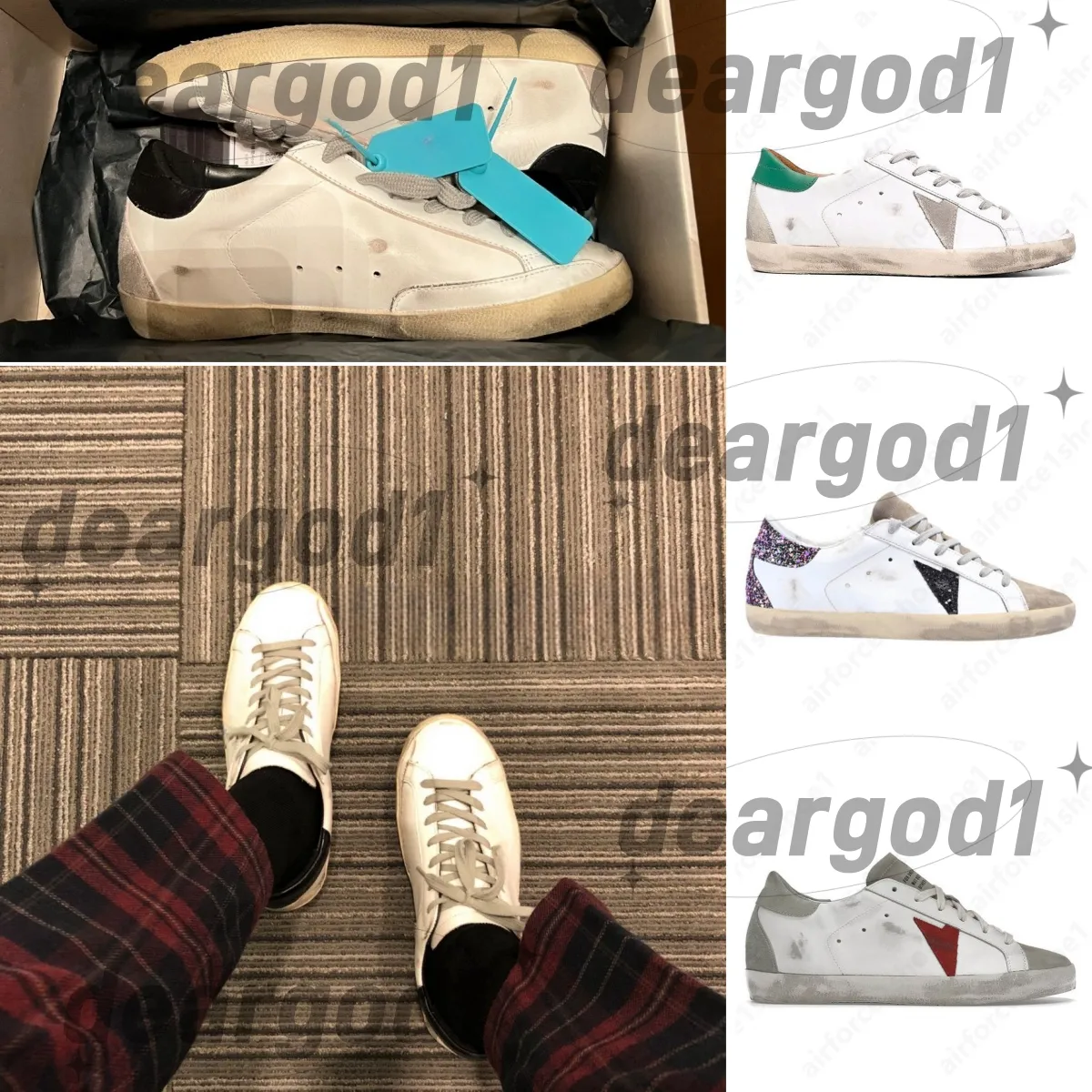 Goode Sneakers Super Goose Top Designer Schuhe Serie Superstar Casual Schuhe Star Italien Brand Sneakers Super Star Luxus Dirtys White Do alte schmutzige Outdoor-Schuhe