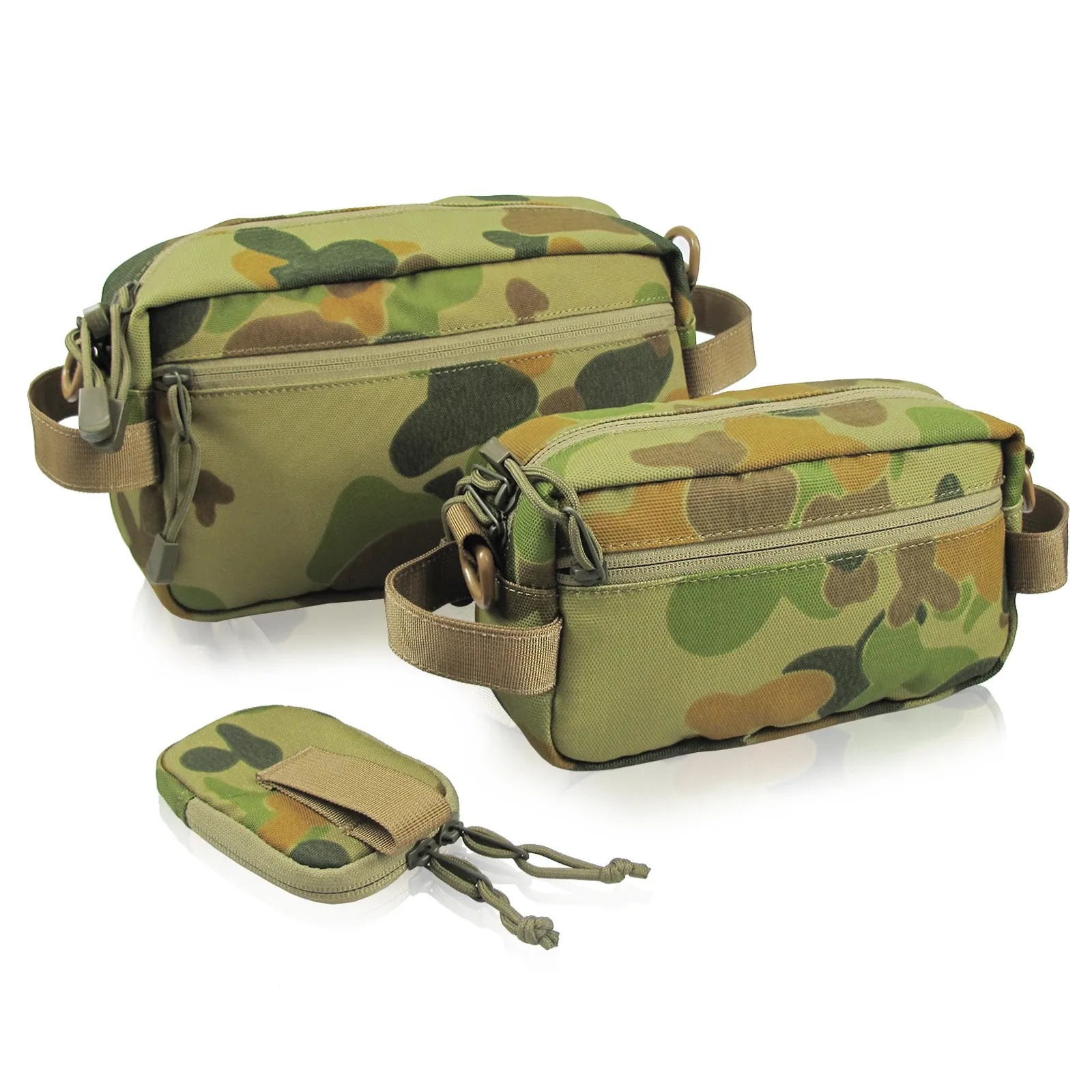 Taschen Mauhoso 1000d Verpackungswürfel für Reisen, Kompressionswürfel für Koffer Reisewaschbeutel Medizinisches Kit (australische Tarnung)