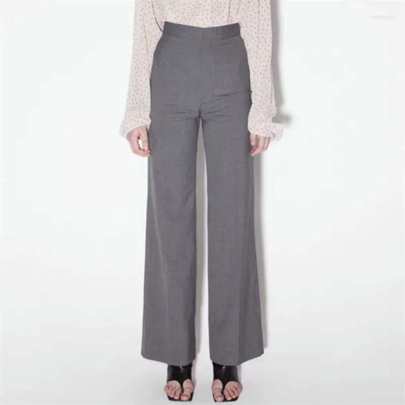 Pantalon féminin 2024 Été coréen Fashion haute taille large jambe large arc décoré pantalon jeunesse de femmes