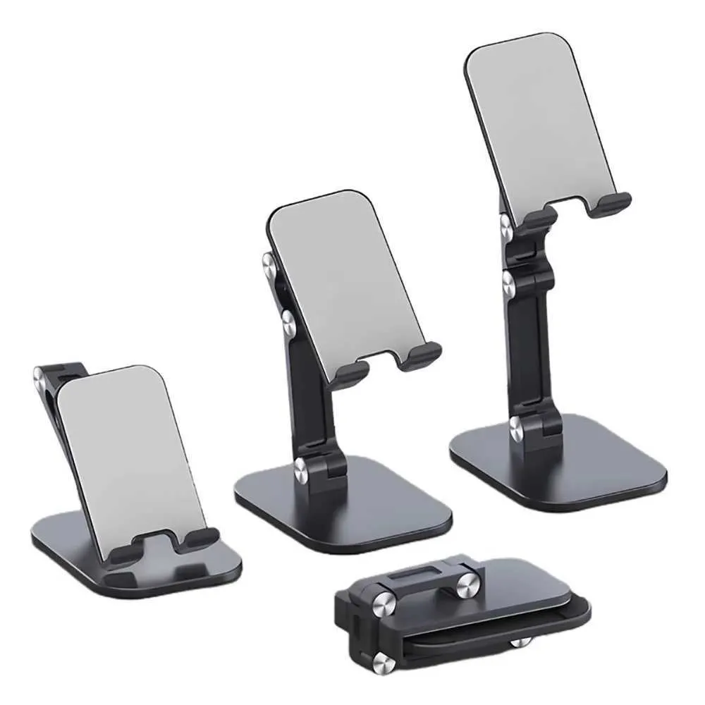 Cell Phone Mounts Holders Adjustable Foldable Desk Mobile Phone Holder for IPhone IPad Tablet Flexible Table Desktop Adjustable Cell Smart