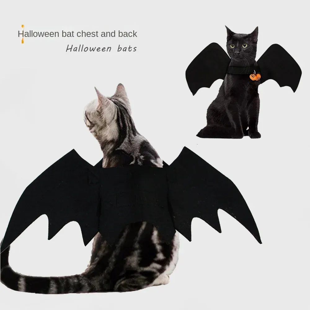 Maisons animaux de compagnie halloween chat créatif, chien, chauve-souris transformation vêtements accessoires de chat accessoires animaux de compagnie accessoires
