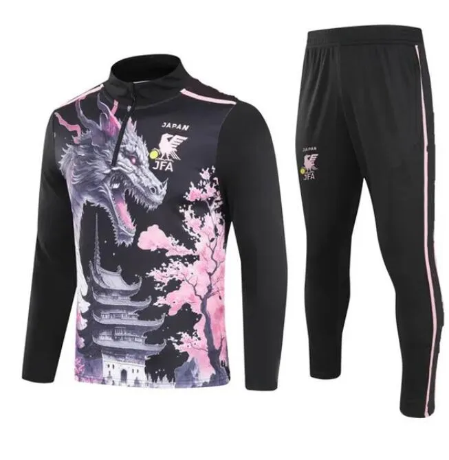24 25 Long sleeve tracksuit jacket survetement 24 25 Japan Half Pull Training Suit ISAGI ATOM TSUBASA MINNO ASANO DOAN KUBO ITO Japan Football
