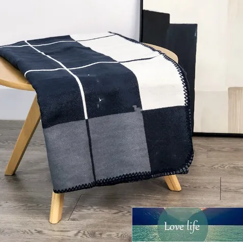 Couverture de lettre de qualité moderne moderne cachemire cachemire laine en tricot de couverture en tricot meubles échantillon de décoration de salle de pièce