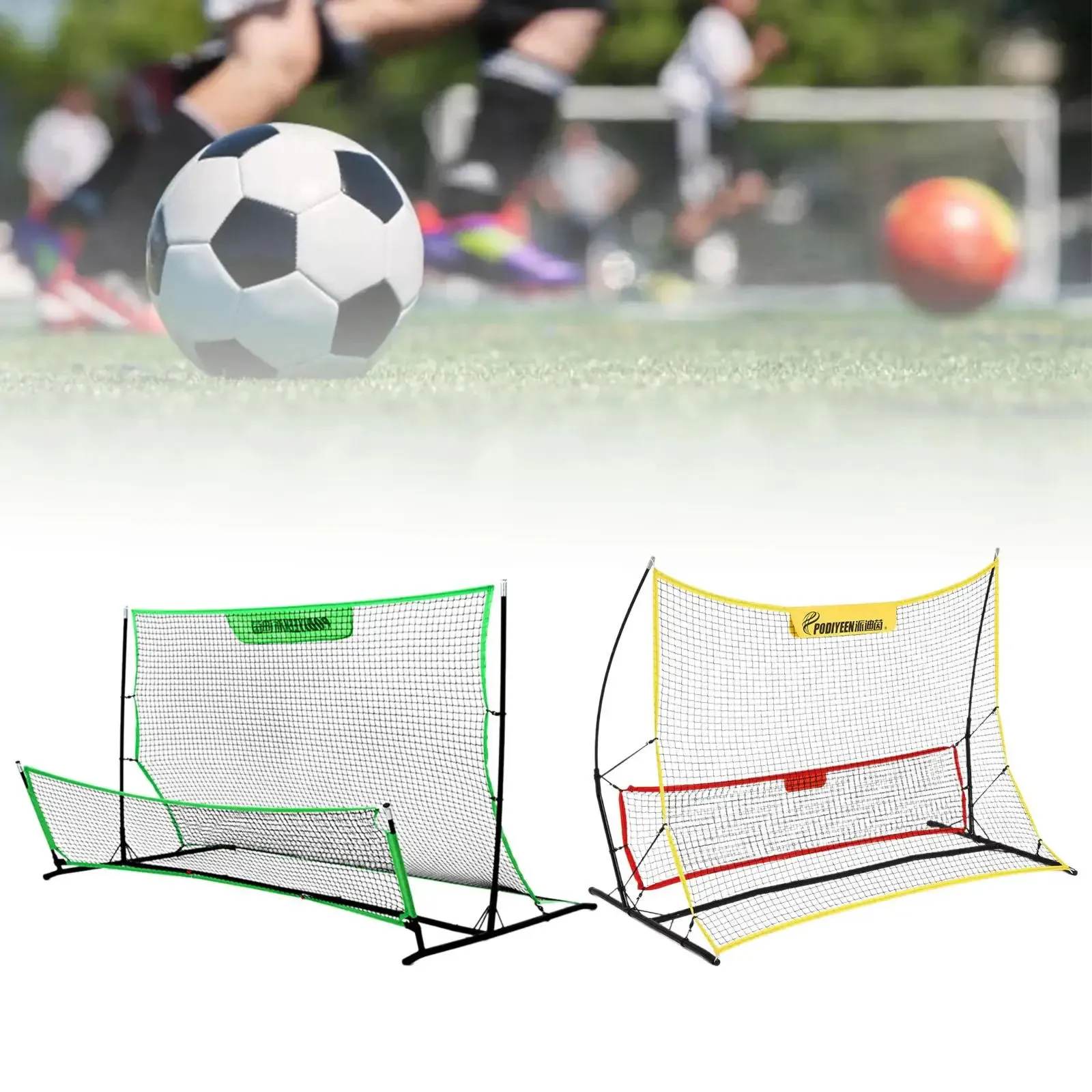 Soccer Rebounder Net Outdoor Sports Portable Soccer Trainer Net for Volley