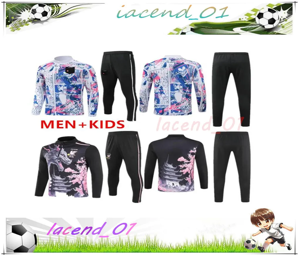 Japan Football Kits Sportswear Set Long Sleeve Tracksuit