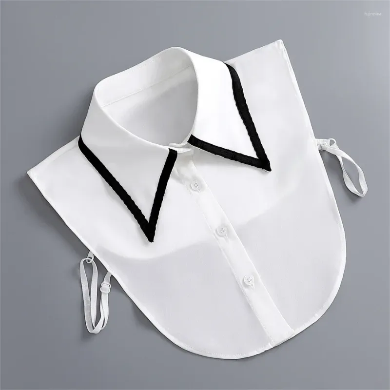 Bow Ties Shirt Collier détachable pour les femmes blanches Fake Pull amovible Blouse top Top Decorative Faux Cols Neckware False